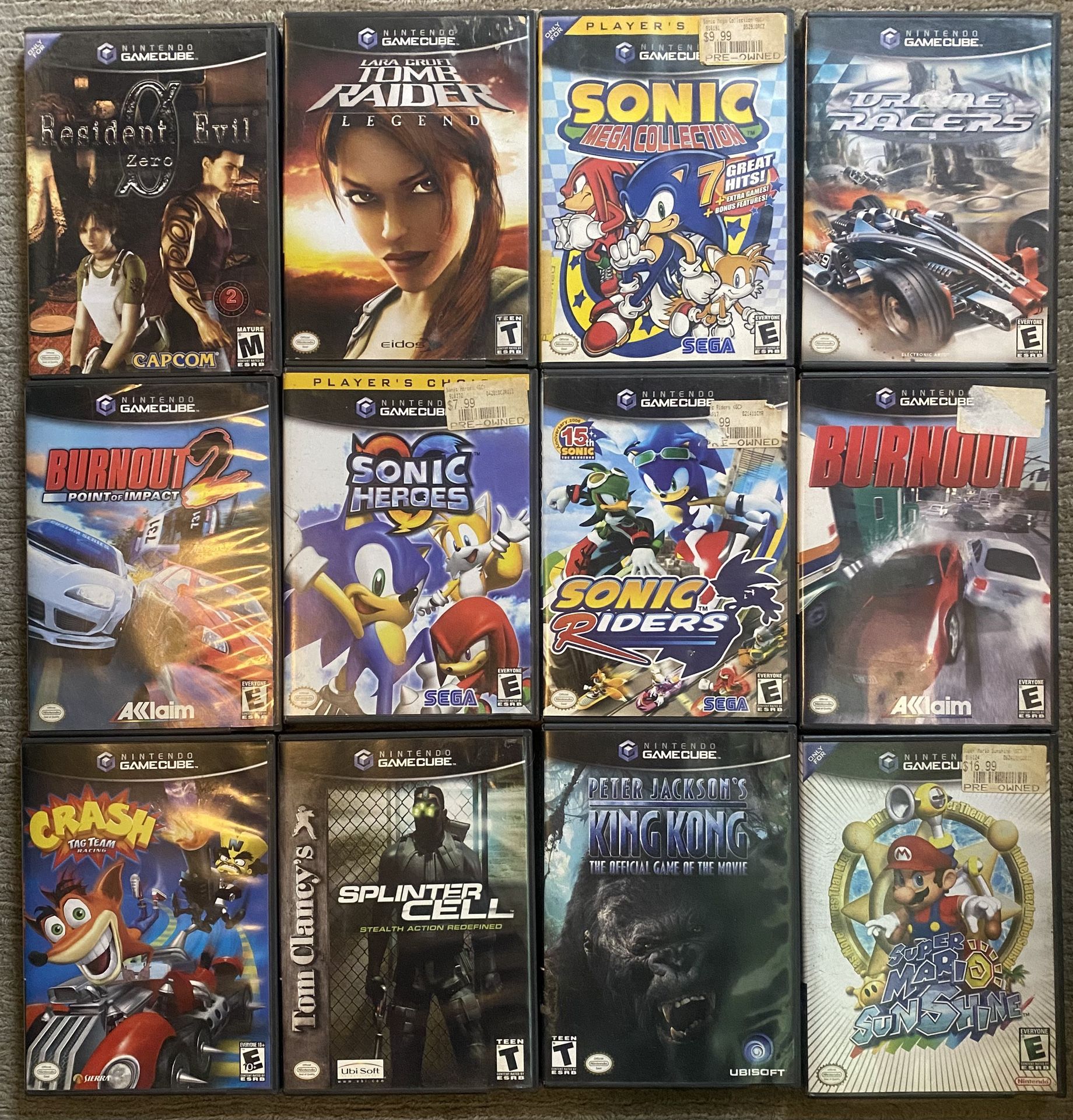 GameCube Games (Buy All 12 Or Individual)
