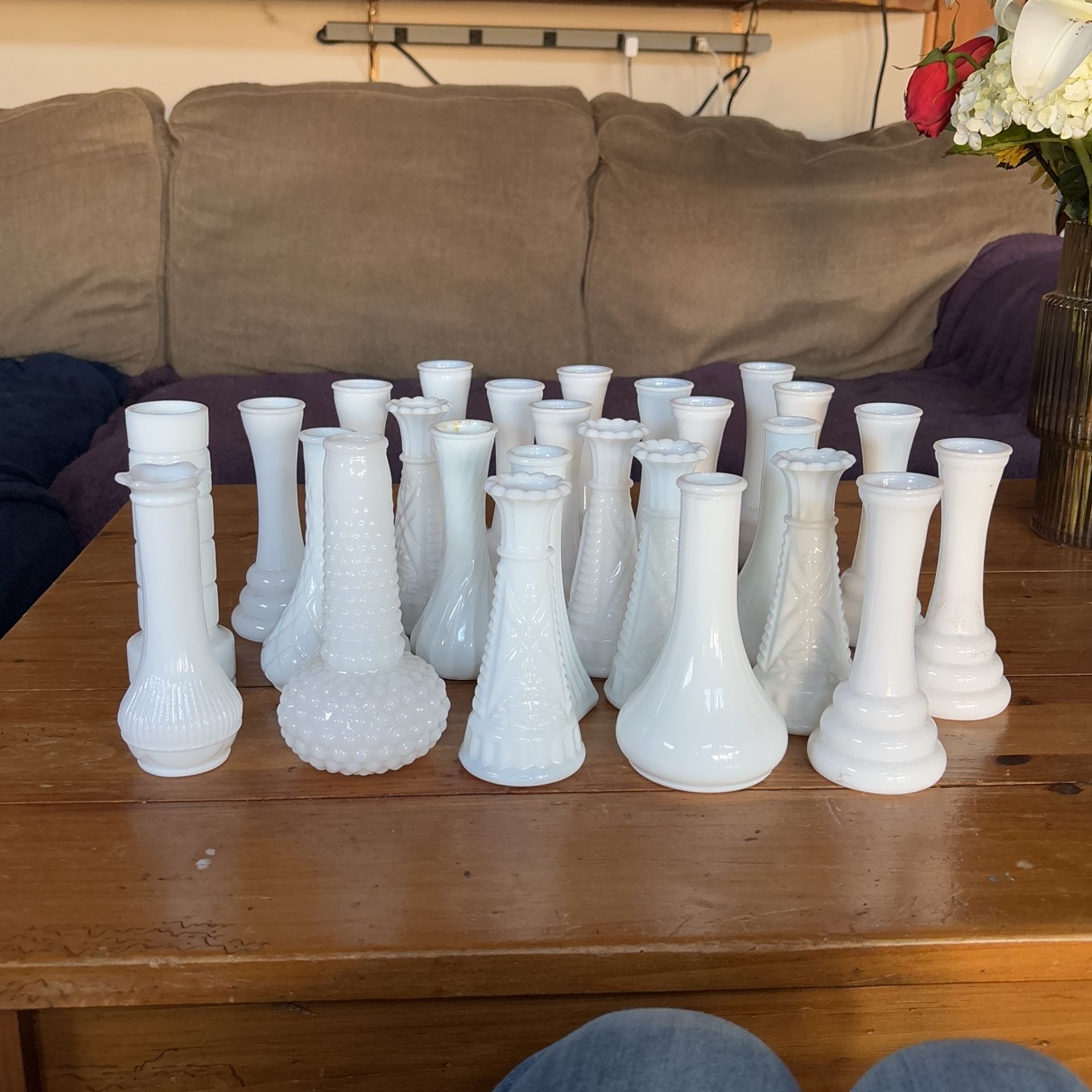 Milk Glass Bud Vases (Make An Offer)
