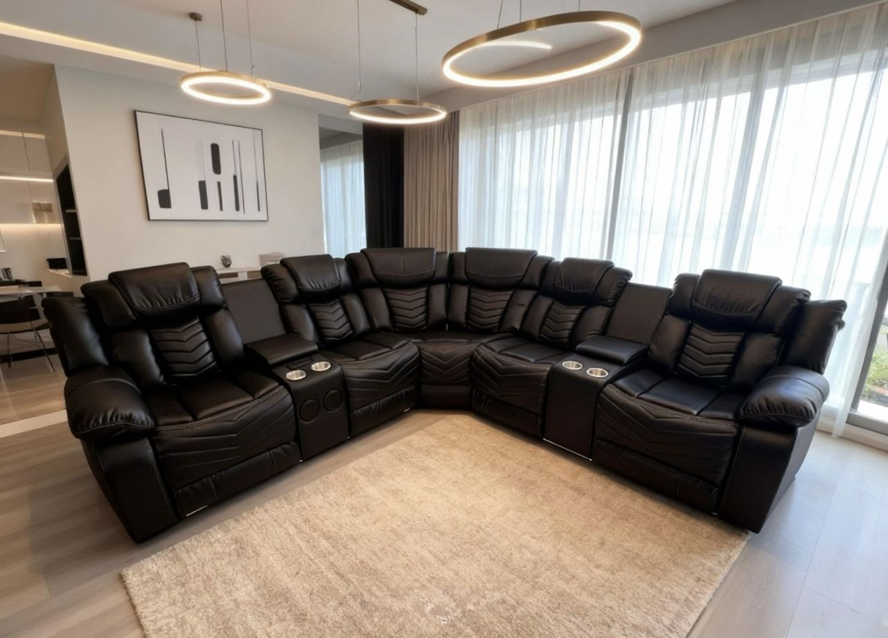 Power Recliner Sectional Sofa