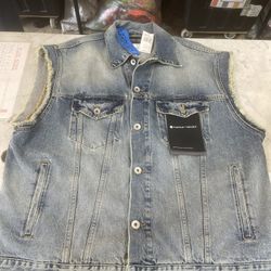 Purple Denim Vest