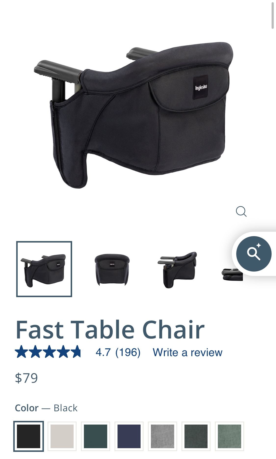 Baby/Toddler Table Chair 