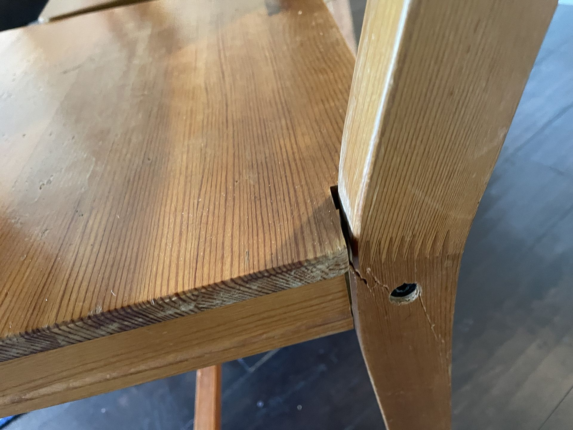 Wood Chair - Just The Middle One