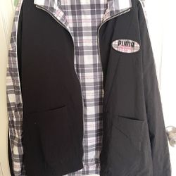 Puma X Von Dutch Reversible Black Jacket.