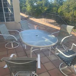 Patio table and chair chairs