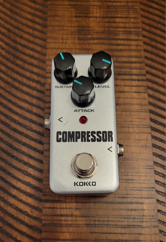 Like New Kokko Effects Compressor Electric Guitar Pedal Mini Effect Processor Fully Analog Circuit Universal for Guitar and Bass

