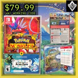 *WORKING CODE* Pokemon Violet and The Hidden Treasure of Area Zero DLC Bundle  (Nintendo Switch)