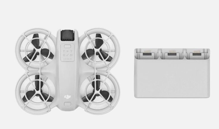 DJI Neo Combo - Palm-Sized 4K Stabilized Video Drone with 3 Batteries, Charging Hub