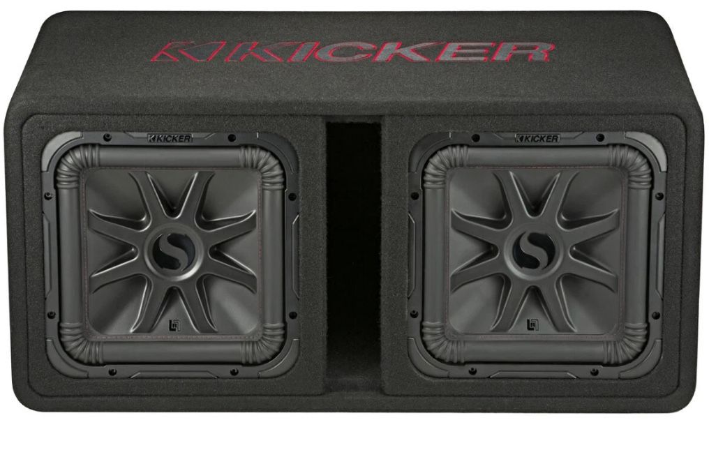 Kicker 45DL7R122 Car Audio L7R Solobaric L7 Dual 12" Vented Sub Box Enclosure