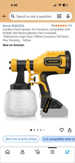 RKBUDOL Cordless Paint Sprayer – Tool Only