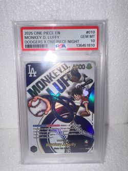 Luffy one piece dodgers card