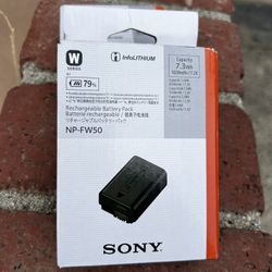 Sony NP-FW50 Rechargeable Battery Pack Used 2 Time With Box