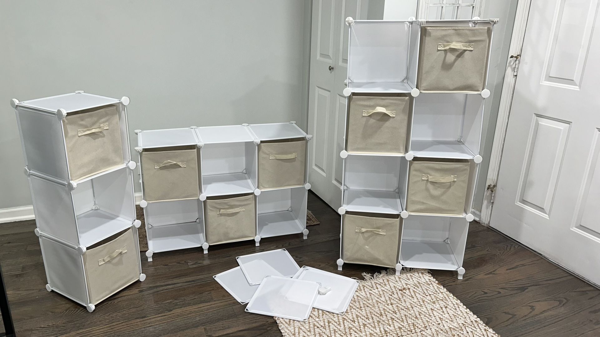 Cube Storage Organizer With Storage Boxes Set Of 3