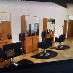 Complete hair station w/ chair