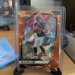 Caleb Williams Rookie Orange Cracked Ice