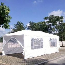 10x20 Canopy with 6 Sidewalls and Windows, Outdoor Instant Canopy Tent for Parties