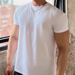Sports T-shirt for Men - Short Sleeve - Summer Style - Round Neck - Loose Sleeve Opening - Show Muscles - Weight Lifting - Running - Fitness Training 