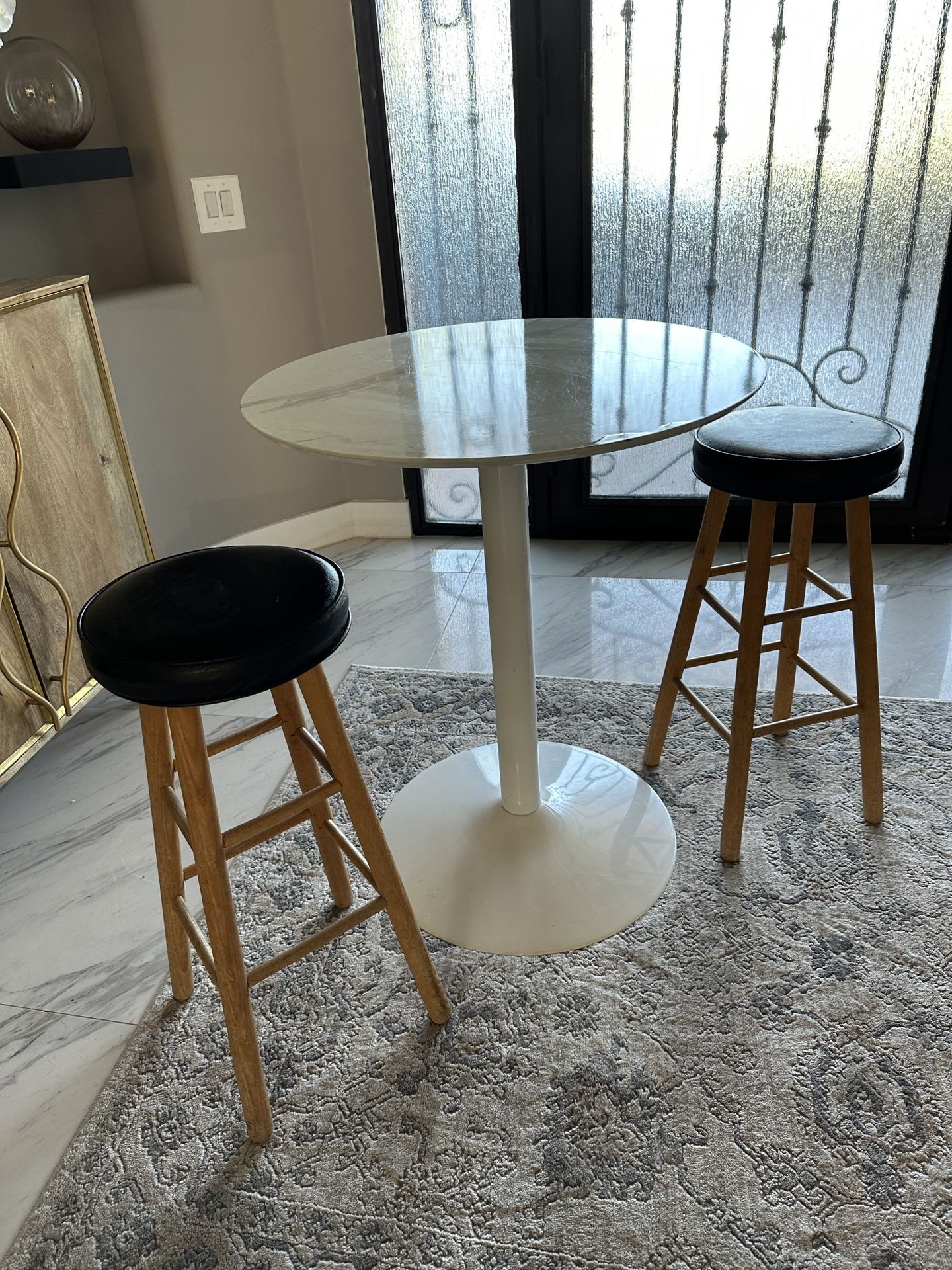 3-Piece Table And Stool Set