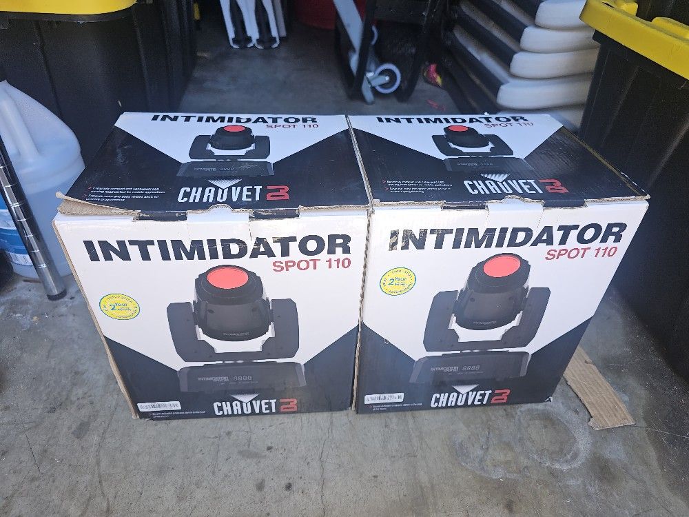Chauvet Intimidator Spot 110 Moving Heads.