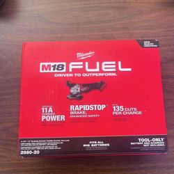 Milwaukee M18 FUEL Grinder 2880-20 New Tool only