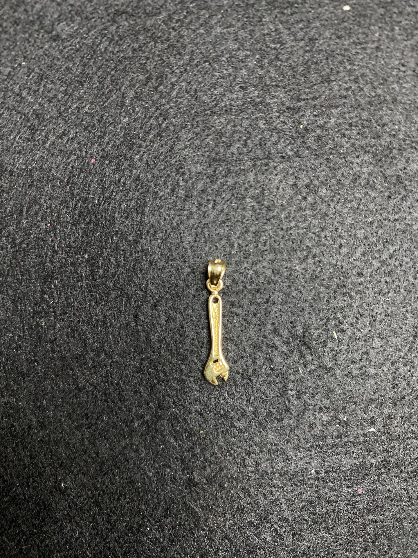10k Gold Wrench Pendant Or Charm 