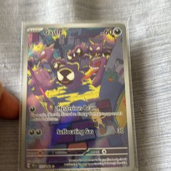 Gastly 177/162 Temporal Forces Illustration Rare Pokemon Card possibly near mint condition