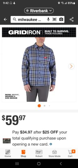 Brand New Milwaukee Flannel Size Xl Blue Or Tan $45 Each Pickup In Oakdale 