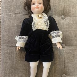 Vintage Victorian Porcelain Boy Doll