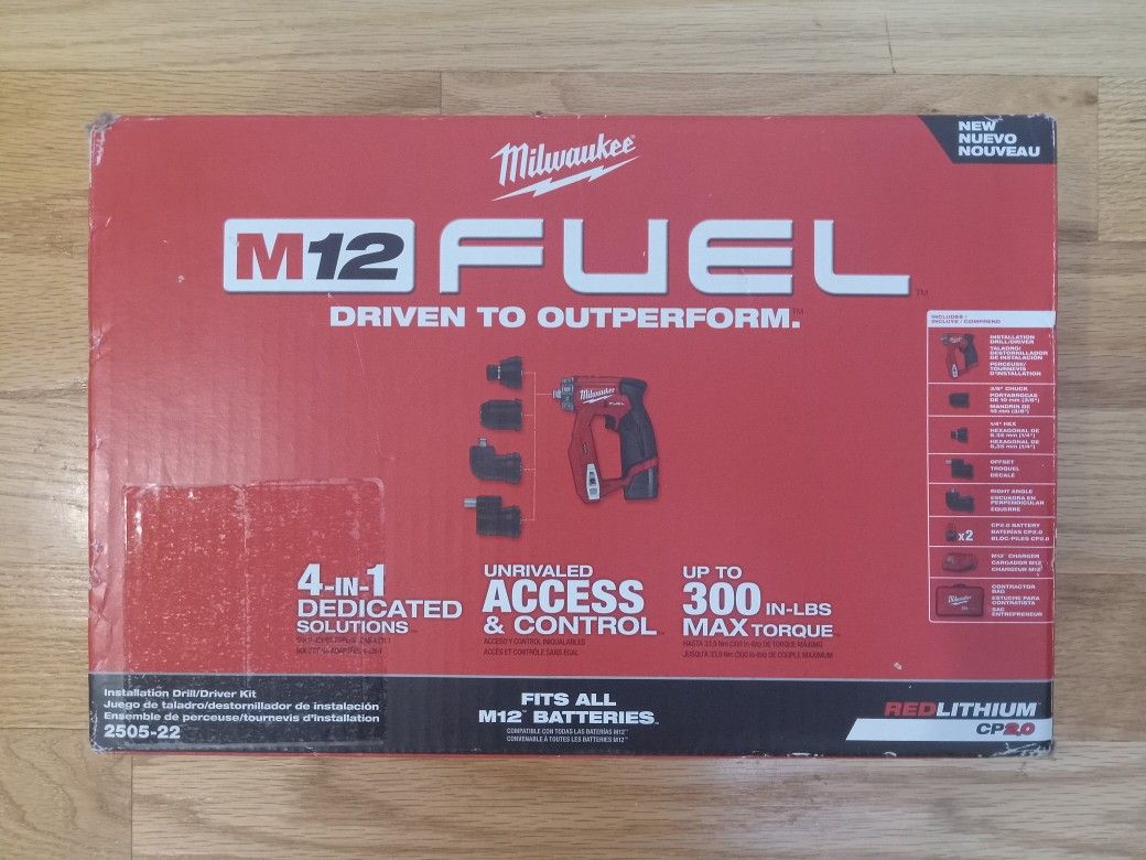 Milwaukee M12 Fuel Installation Drill Driver Kit