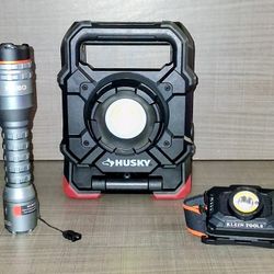 Pro Rechargeable Light Bundle - NEBO, Klein Tools, & Husky (All New!)