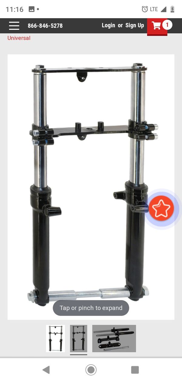 coleman mini bike front forks