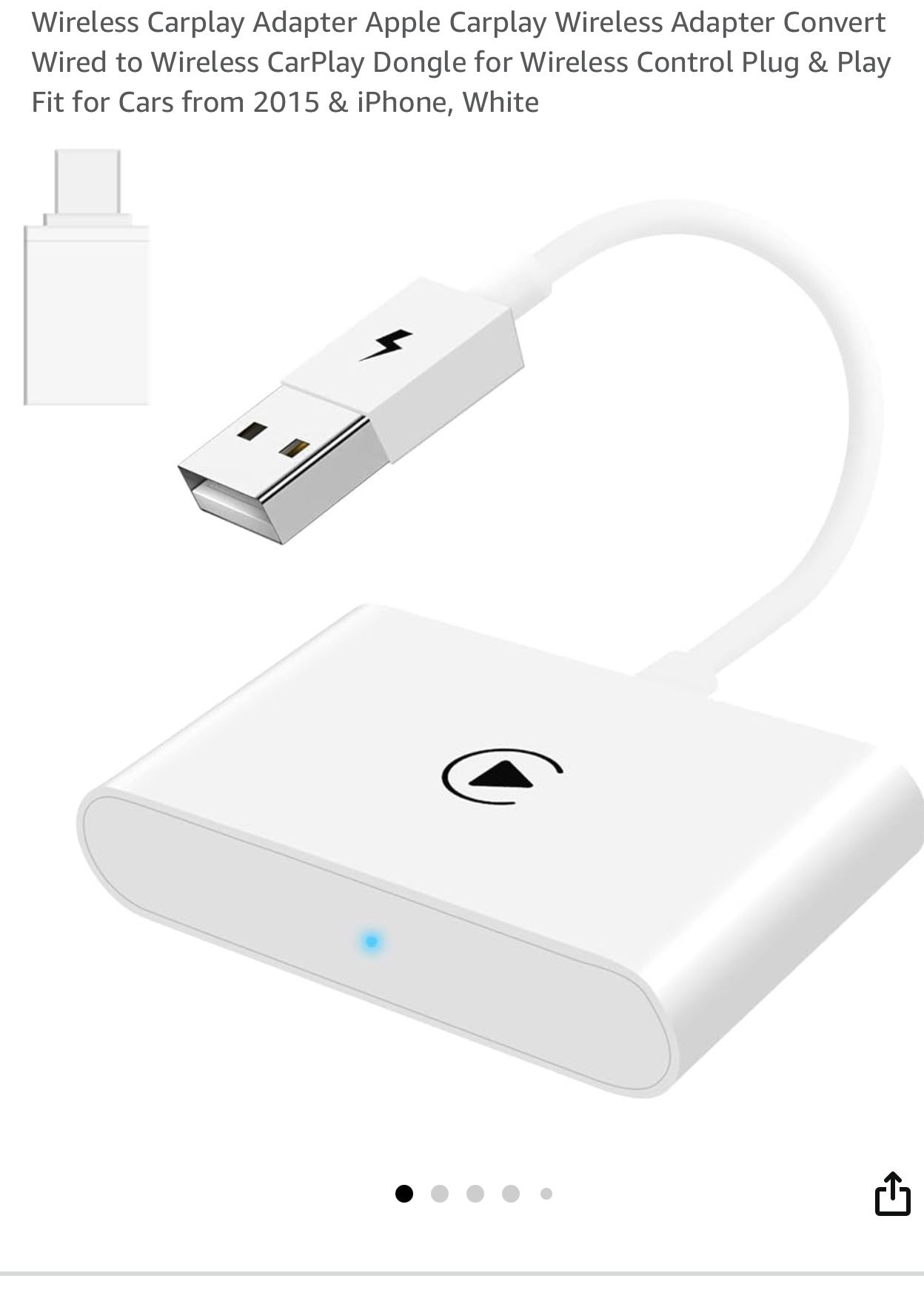 Wireless Apple CarPlay Adapter/Dongle