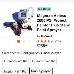Brand New Graco Magnum 257025 Project Painter Plus Paint Sprayer