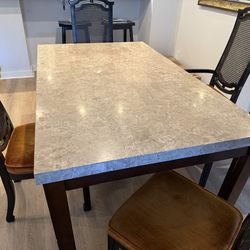 4 wooden dining chairs FREE