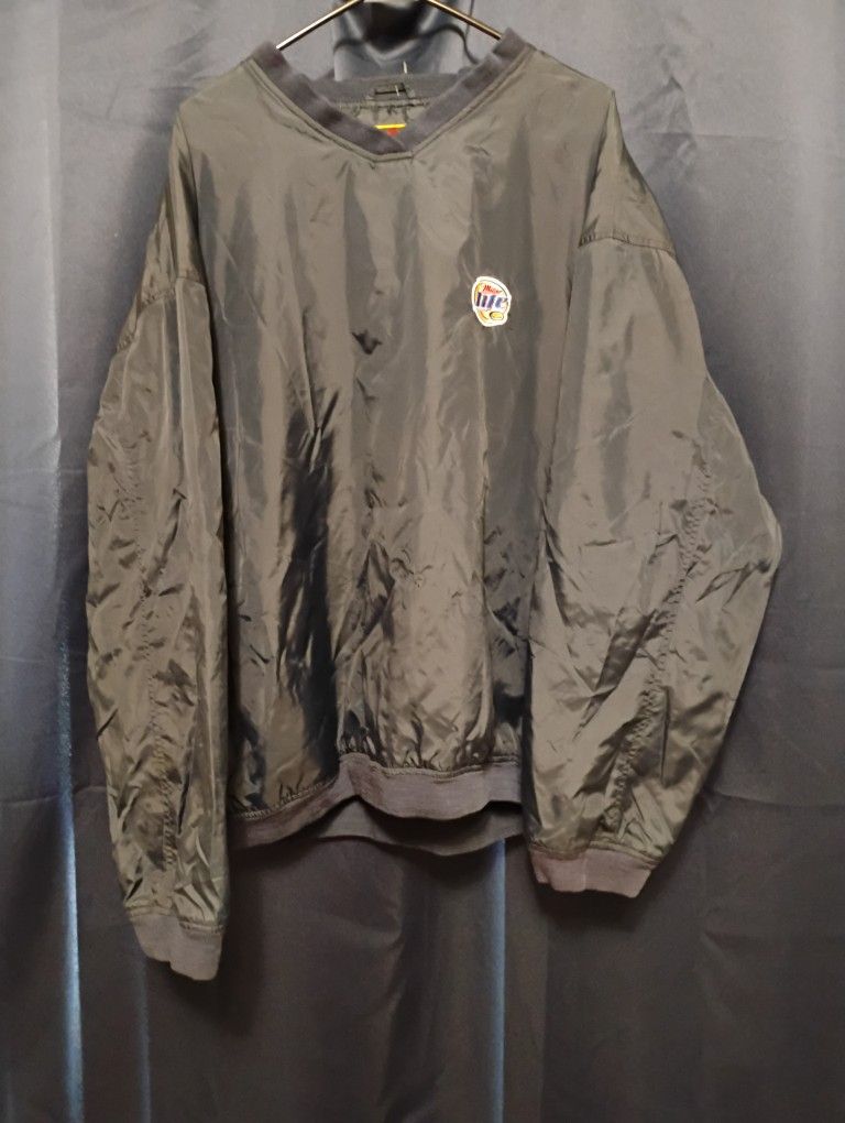 Miller Lite Crewneck Windbreaker Size XXL