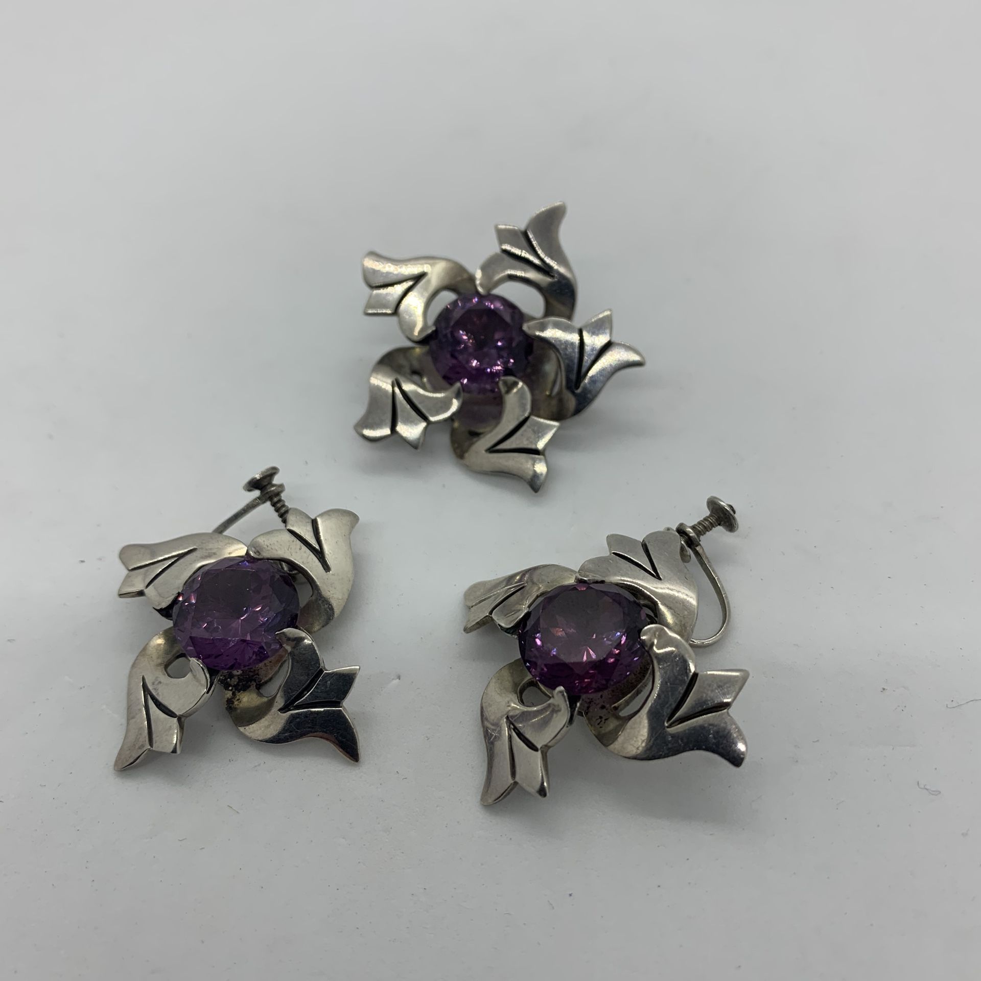 Sterling Silver And Amethyst