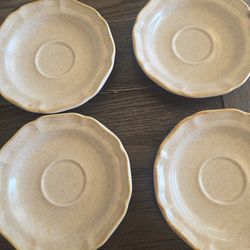 Vintage Mikasa Saucer Plates Country Charm