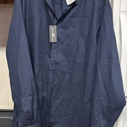 Men’s Navy Blue Long Sleeve Shirt