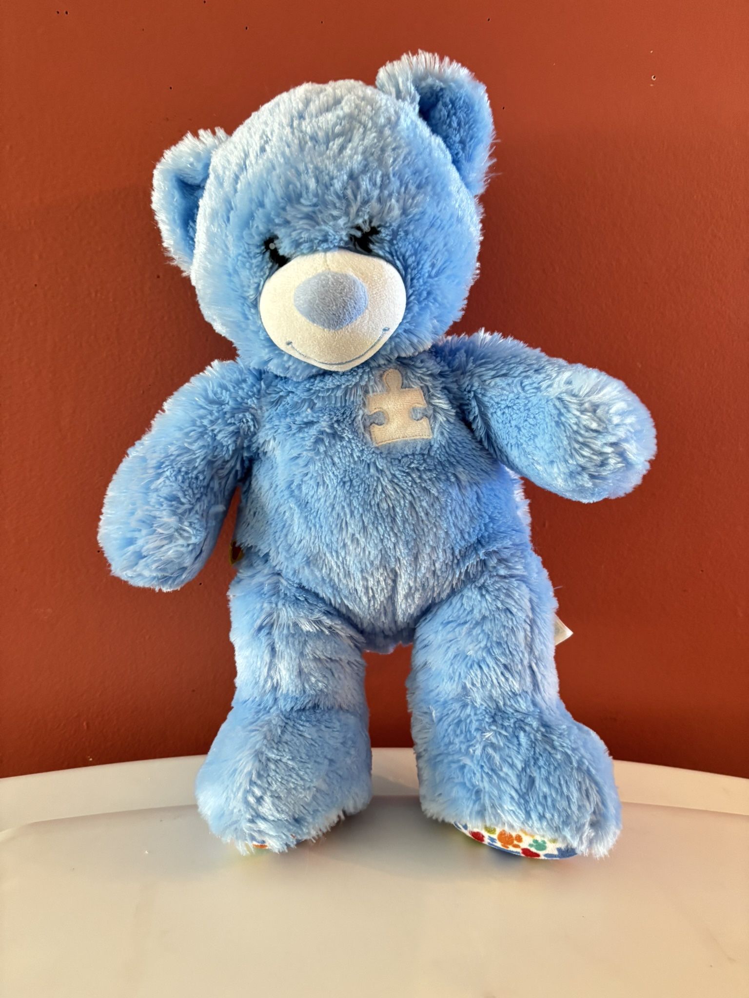 Build-A-Bear blue teddy bear Autism Bear