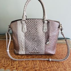 Brahmin Duxbury Medium Gold Cream Handbag