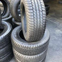 SET OF FOUR USED TIRES (GOODYEAR /245/65/17)