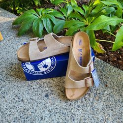 Birkenstock Arizona Taupe Soft Footbed