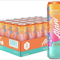 Unopened 24-pack of Alani Nu Orange Kiss energy drinks. Great condition. 