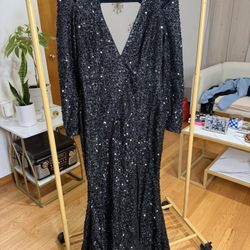 Sequin Black Formal Dress
