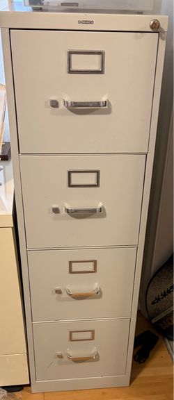 4 Drawer Locking File Cabinet with Key