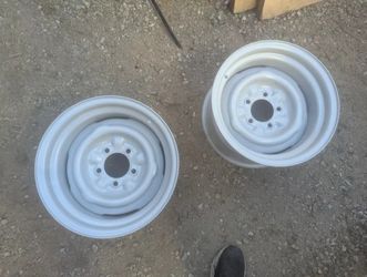 Pair Wheel Vintiques NEW 14x8 OEM TYPE 5 on 4.5'' Ford Mopar Van Ratrod HOTROD