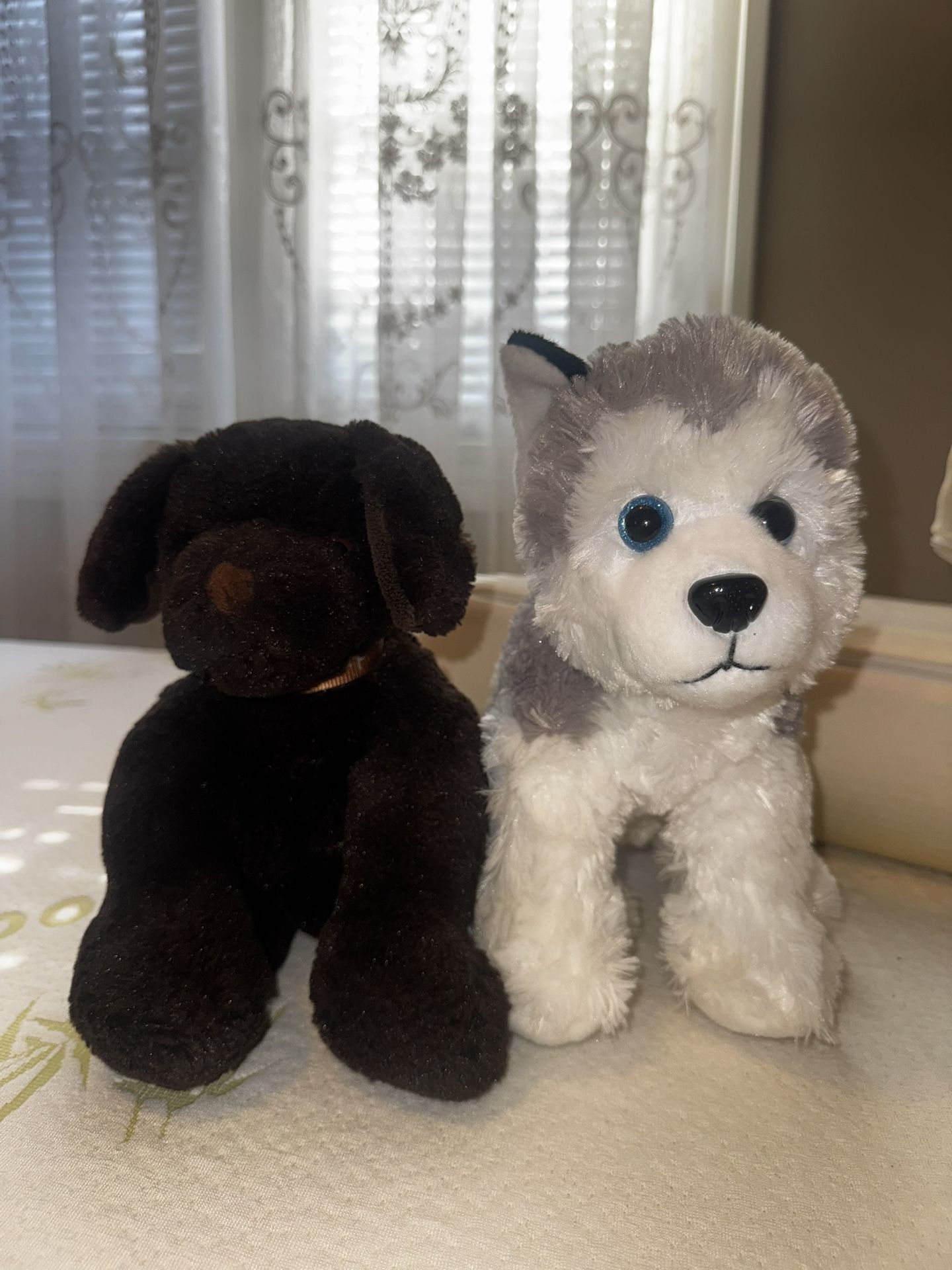 Two Stuffed Animal Dogs