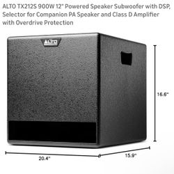 Subwoofer Powered Alto TX 212s 900w