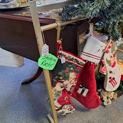Stocking Rack w/ Hooks & tags