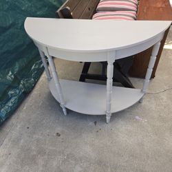 Beautiful  Half Moon Round Table