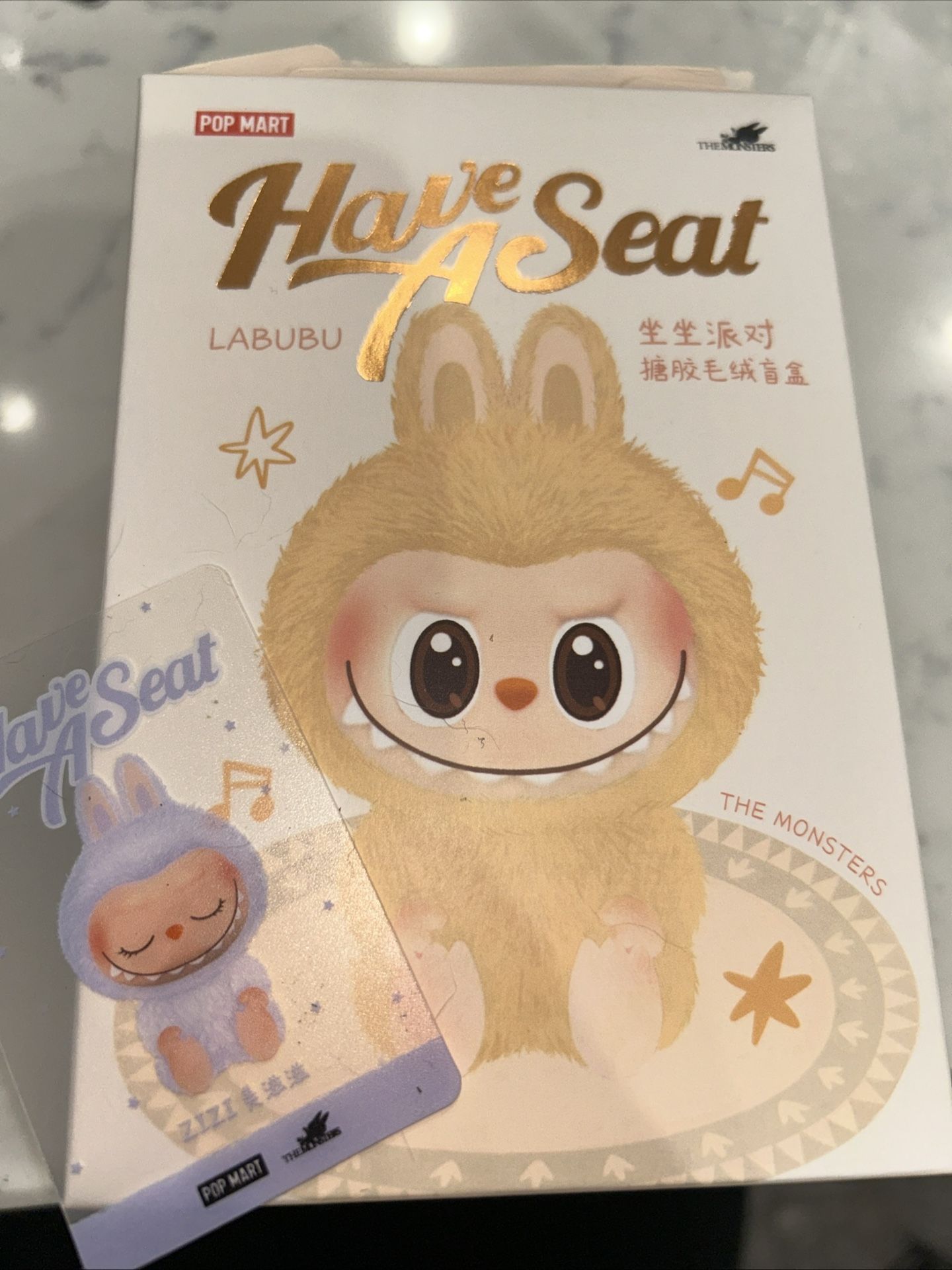 POP MART THE MONSTERS -HAVE A SEAT SERIES - ZIZi Opened Box Sealed Bag